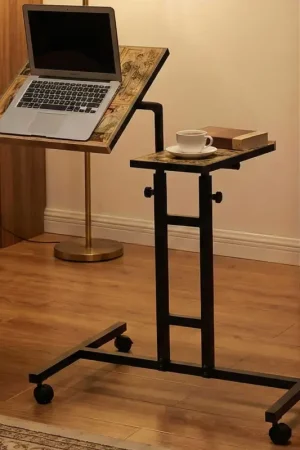 Nouvel Arrivage Glen Bureau debout pour ordinateur portable | 100 % mélaminé | Pin atlantique, noir