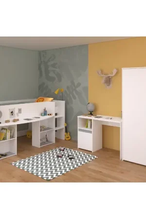 Seulement Aujourd'hui Ensemble de chambre Rue | Lit semi-haut, armoire et bureau