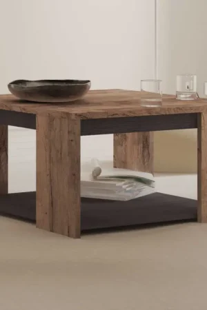 Table basse Monaco | 80 x 80 x 44,2 cm | Marron Petit Prix