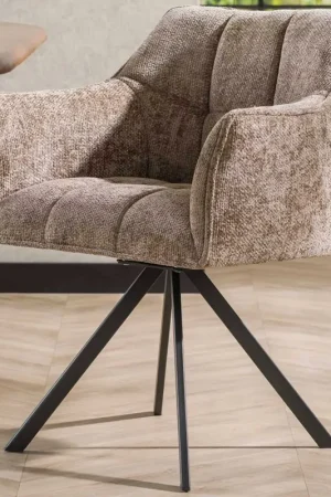 Satisfait Ou Remboursé Chaise de salle à manger Aster - 63x60x81cm - champagne