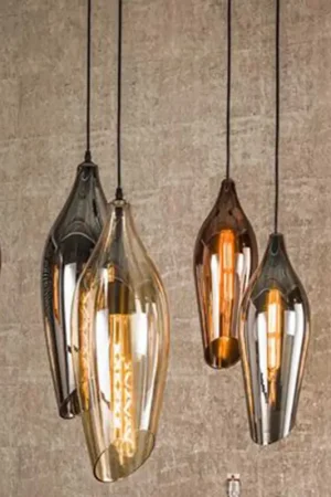 Lampe suspendue Cocoon - 120x40x150cm - 7 lampes - verre Petit Prix
