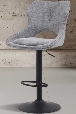 Chaise de bar Morris - 51x53x100-121cm - réglable - tissu gris foncé Commander Maintenant