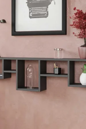 Amanos Étagère murale | 100 % MÉLAMINE | Anthracite Commander Vite