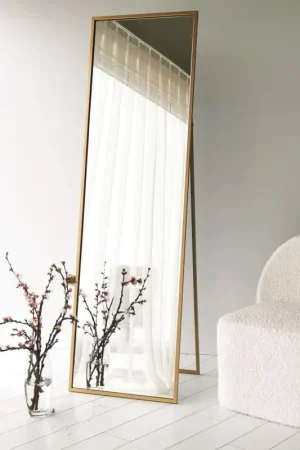 Cool Miroir psyché | CADRE EN MÉTAL | Doré Commander Vite