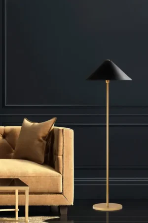 Expédition Rapide Mixed Lampadaire | CORPS EN MÉTAL | Doré