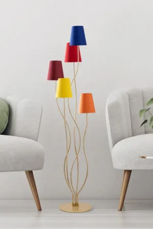 Usine Directe Bonibon Lampadaire | CORPS EN MÉTAL | Multicolore