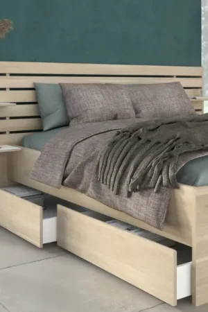 Ensemble de deux tiroirs Tokio 199cm - décor chêne Quantité Limitée