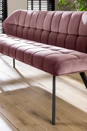 Banc de salle à manger Baena | 180 x 59 x 84 | Rose Quantité Limitée