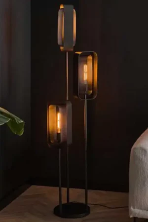 Bon Marché Lampadaire Mahsa-Artic noir