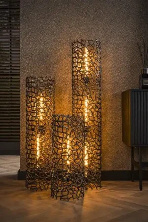Lampadaire Branch 122 cm - nickel noir Authentique