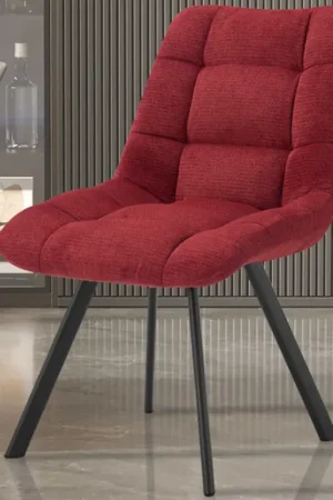 Top Vente Chaise Lizzy | 52 x 62 x 89 cm | Rouge