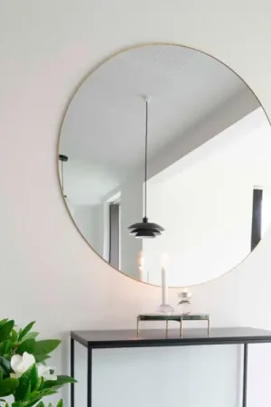 Miroir Jersey en laiton : Cadre en acier, ø100cm Acheter En Ligne
