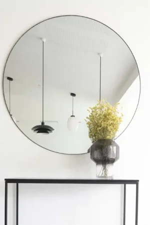 Miroir noir de Jersey : Conception moderne de l'acier Acheter Direct