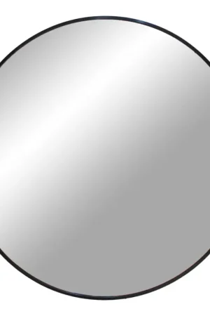 Top Vente Miroir noir Madrid - ø80 cm | Aluminium, Verre