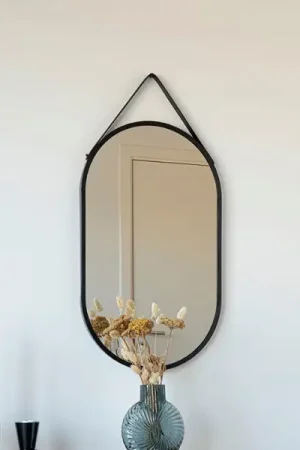 Meilleure Vente Miroir noir avec cadre en acier - 35x60