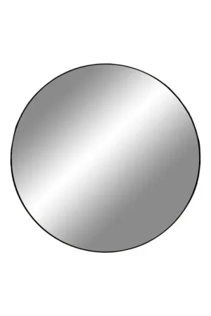 Miroir en acier noir - 40cm Ø Populaire