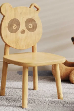 Chaise d'enfants Panda - 36x31x55cm - bois de bambou Commande En Gros