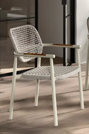 Chaise de jardin Midleton Gescova - Aluminium sable - 58x61x86 cm Super Prix