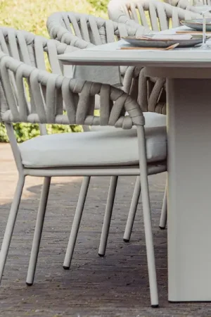 Acheter Direct Chaise de jardin Imola Gescova - Aluminium gris avec coussin - 63x60x82cm