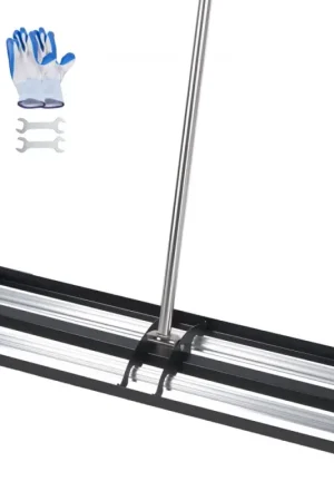 Offre Du Jour VEVOR Râteau de Nivellement de Pelouse Amélioré avec Rouleaux 918x255 mm Niveleur de Gazon en Acier Inoxydable, Outil de Nivellement pour Jardin, Cour et Terrain de Golf, avec Manche Réglable 2130 mm