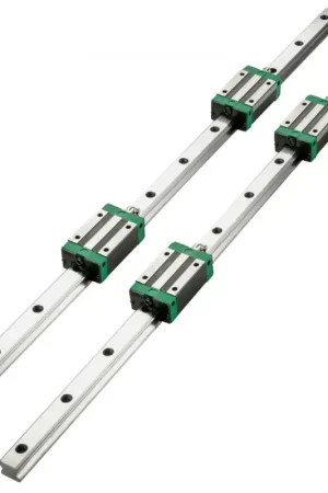 Offre Du Jour VEVOR Miniature Rail Linéaire Guide CNC, HSR20 - 1700 mm Rails et roulements linéaires CNC, 4 Blocs HSR20 Guidage Lineaire Rail de Glissiere pour Routeurs CNC DIY, Tours, Machines-outils, Cintreuses