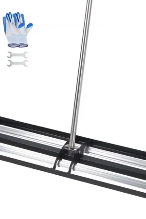 Livraison Express VEVOR Râteau de Nivellement de Pelouse Amélioré avec Rouleaux 1218x255 mm Niveleur de Gazon en Acier Inoxydable, Outil de Nivellement pour Cour, Terrain de Golf et Jardin, avec Manche Réglable 2130 mm