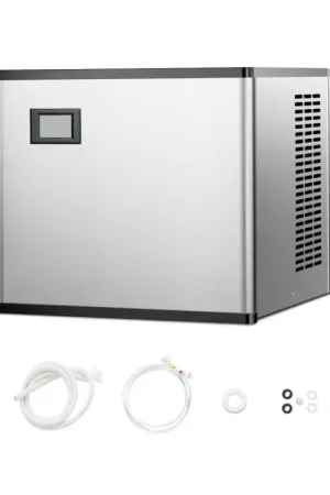 Offres VEVOR Machine à Glaçons Capacité 136 kg/24 h, Appareil de Préparation de Glaçons avec Fonction Autonettoyage, en Acier Inoxydable, avec Panneau de Commande Intelligent, pour Cuisine Bar Bureau Maison Achat Immédiat