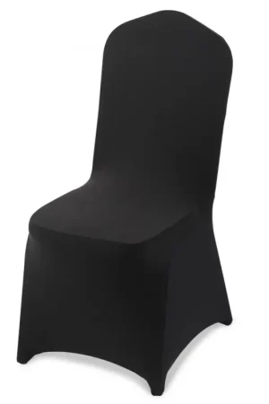 Pas Cher Offres VEVOR Lot de 150 Housse de Chaise Extensible, Couverture Protecteur de Chaise en Polyester et Élasthanne, pour Mariage, Salle à Manger et Banquet, Convient aux Sièges Jusqu'à 51x45x95 cm, Noir