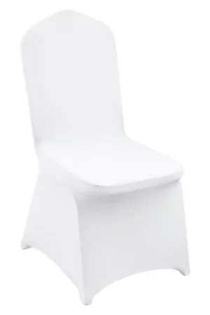 Achetez Aujourd'hui VEVOR Housses de chaise pliantes en élasthanne extensible, 12 pcs, housses de protection universelle, amovibles et lavables, pour mariage, vacances, banquet, fête, célébration, salle à manger, blanc