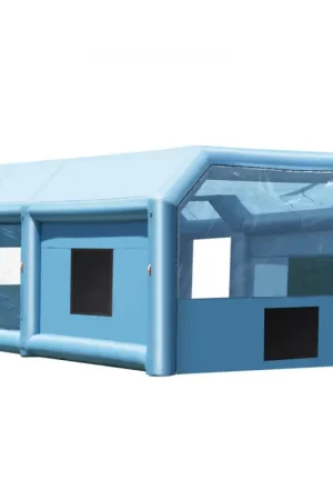Offres VEVOR Cabine de Peinture Gonflable 10x6,4x4,5 m, Tente Peinture Gonflable Automobile avec Souffleurs Puissants 1100 + 750 W et Système de Filtration, Station de Travail pour Pose de Peinture Atelier Nouvel Arrivage