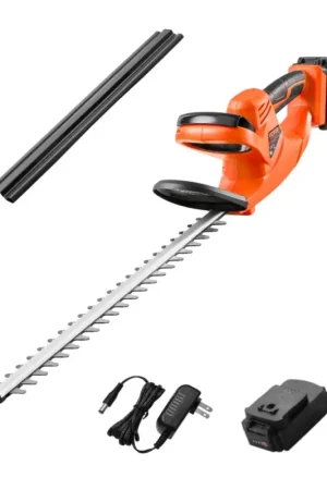 Offres VEVOR Taille-haie Électrique sans fil 20 V Batterie 2 A avec Lame à Double Action 510 mm, Conception Sécurisée, Légère, Ergonomique, pour Entretien des Branches Basses, Taillage Arbustes de Jardin Paiement Sécurisé