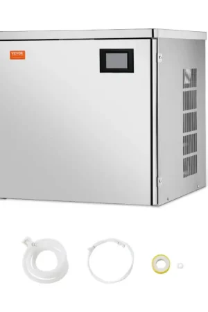 Offres VEVOR Machine à Glaçons avec Capacité 204 kg/24 h, Tête Uniquement, Appareil de Préparation de Glaçons en Acier Inoxydable, Autonettoyante et Programmée, pour Cuisine Bar Restaurant Hôtel Maison Prix Réduit