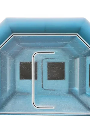 Commander Maintenant VEVOR Cabine de Peinture Gonflable Automobile 6X3X2.5M Tente Gonflable Auto Pulvérisation Peinture Extérieur avec Souffleurs de Gonflage de Ventilation 350W/950W pour Voiture