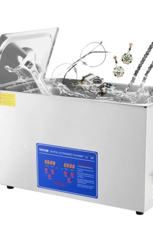 VOUS VOUDREZ ACHETERVEVOR Nettoyeur A Ultrasons 30L,Nettoyeur ultrasons 600W 220V,Ultrasonic Cleaner Professionnel à 80 Degrés,Nettoyeur Digital Affichage Ultrasonique pour les bijoux,les lab, les équipements industriels Commander Maintenant