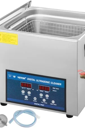 Offre Limitée VEVOR Nettoyeur à Ultrasons Double Fréquence 10 L, Professionnel Nettoyeur à Ultrasons 220 V avec Chauffage, Nettoyeur Ultrasons en Acier Inoxydable pour Pièces Bijoux Carte de Circuit 28 / 40 kHz
