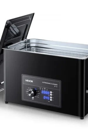 Dernière Chance Offres VEVOR Nettoyeur à Ultrasons 30 L, Appareil de Nettoyage par Ultrasons avec Commande par Bouton, en Inox, avec Panier et Boule de Nettoyage, pour Montres, Rasoirs, Bijoux, Pièces de Monnaie, Noir