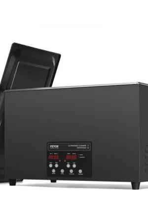 Paiement Sécurisé VEVOR Nettoyeur à Ultrasons Numérique 30 L, Bac Ultrasons 600 W 40 kHz, avec Dégazage Amélioré et Mode Doux, Appareil de Nettoyage Ultrasonique Pro avec Minuterie, Chauffage et Panier, Bijoux, Noir