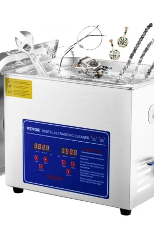VEVOR Nettoyeur à ultrasons Machine 10L Acier inoxydable Ultrasons Cleaner Minuterie de chauffage numérique Nettoyage de bijoux pour usage domestique personnel commercial Commander Maintenant