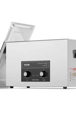 VEVOR Nettoyeur à Ultrasons Numérique 30 L, Bac Ultrasons 360 W, Appareil de Nettoyage Ultrasonique Professionnel avec Minuterie, Chauffage et Panier, pour Pièces Automobiles, Bijoux, Lunettes, Labo Remise