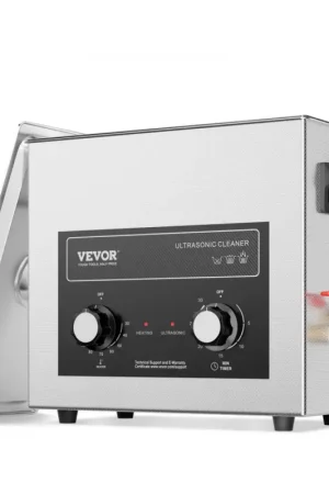 Acheter Direct VEVOR Nettoyeur à Ultrasons Numérique 6 L, Bac Ultrasons 180 W, Appareil de Nettoyage Ultrasonique Professionnel avec Minuterie, Chauffage et Panier, pour Pièces Automobiles, Bijoux, Lunettes, Labo