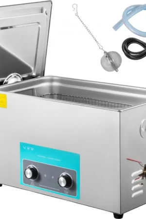 Offres VEVORNettoyeur à Ultrasons Professionnel à Fréquence 40KHZ Nettoyeur à Ultrasons 30L Appareil de Nettoyage Ultrasonique avec Cuve en Acier Inoxydable pour Bijoux Lunettes Montre Dentier Solde