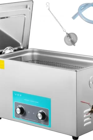 Prix Bas VEVOR Nettoyeur à ultrasons 22 L, appareil de nettoyage ultrasonique, bouton de commande professionnel en acier inox 304, avec minuterie de chauffage pour bijoux, montre, lunettes, instrument dentaire