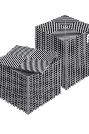 Must-Have VEVOR Tapis de drainage emboîtable, 310x310 mm, dalles de sol de drainage modulaire emboîtable, 40 pcs, coussin de sol à épisser en PP antidérapant gris, tapis de douche, pour garage, jardin, cuisine