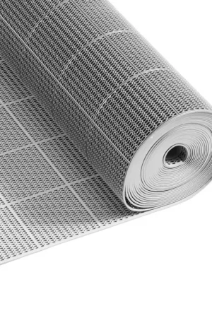 Offres VEVOR Tapis de Drainage Antidérapant 90x1500 cm, Caillebotis Piscine en PVC, Revêtement de Sol pour Zones Humides Restaurant Piscine Terrasse Salle de Bain, Tapis Antifatigue Drainant en Rouleau, Gris Nouveauté