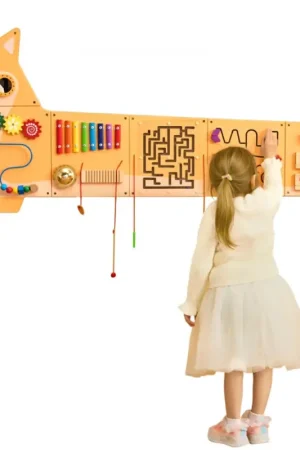 Acheter Direct VEVOR Panneaux Muraux d'Activités Chiot, 12 Jeux, Jouet Mural Sensoriel Montessori pour Enfants 3-12 ans, Centre d'Activités d'Apprentissage, Salle de Jeux des Tout-petits, Crèche, Salle de Classe
