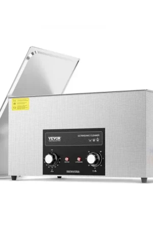 VEVOR Nettoyeur à Ultrasons Numérique 22 L, Bac Ultrasons avec Minuterie, Chauffage et Panier, Appareil de Nettoyage Ultrasonique Professionnel 480 W, pour Bijoux Lunettes Montres, Labo Clinique Expédition Rapide