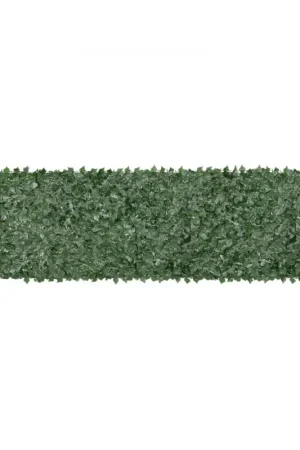 Bon Marché VEVOR Haie Artificielle 99x502 cm Brise Vue Clôture de Lierre Artificiel Intimité Support en Tissu Maillé et Joint Renforcé Déco Fausses Feuilles pour Jardin, Extérieur, Cour, Balcon, Terrasse, Patio