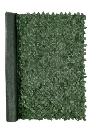 VEVOR Haie Artificielle 244x183 cm Brise Vue Clôture de Lierre Artificiel Intimité Support en Tissu Maillé et Joint Renforcé Déco Fausses Feuilles pour Jardin, Extérieur, Cour, Balcon, Terrasse, Patio Offre Limitée