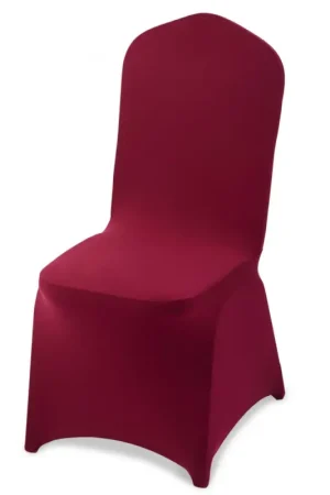 Usine Directe VEVOR Lot de 50 Housse de Chaise Extensible, Couverture Protecteur de Chaise en Polyester et Élasthanne, pour Mariage, Salle à Manger et Banquet, Convient aux Sièges Jusqu'à 51x45x95 cm, Bordeaux