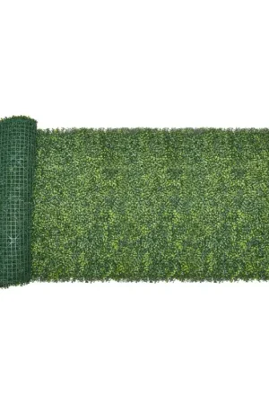 Top Vente VEVOR Mur Végétal Artificiel, 300x150 cm, Panneau Mural Décoratif Herbe de Milan Emboîtable, pour Décoration Intérieure et Extérieure, Couverture de Clôture Intimité en Lierre, Brise-vue Mural Jardin